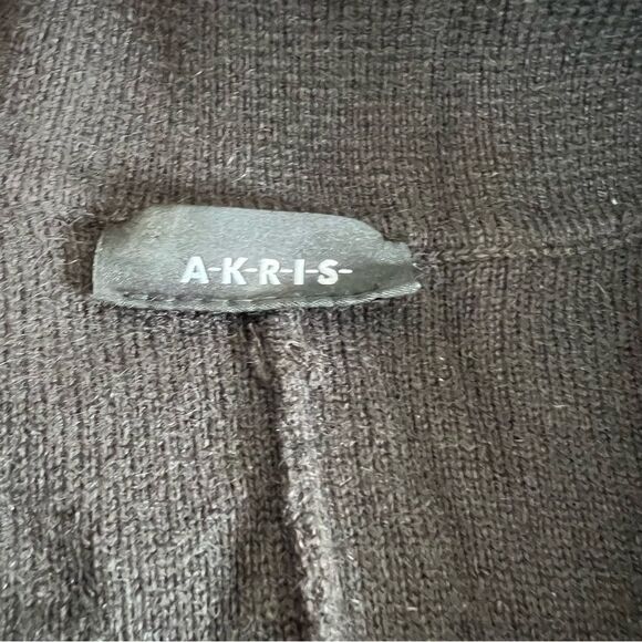 Akris Cashmere Angora Brown Cardigan Jacket Coatigan Sweater Size 8 Quiet Luxury - Picture 8 of 10